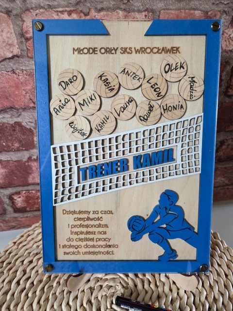 DYPLOM DLA TRENERA SIATKÓWKI - PREMIUM