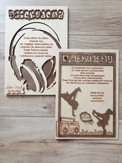 PODZIĘKOWANIA DLA INSTRUKTORA TAŃCA