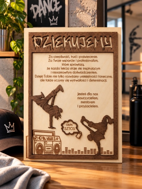 PODZIĘKOWANIA DLA INSTRUKTORA TAŃCA